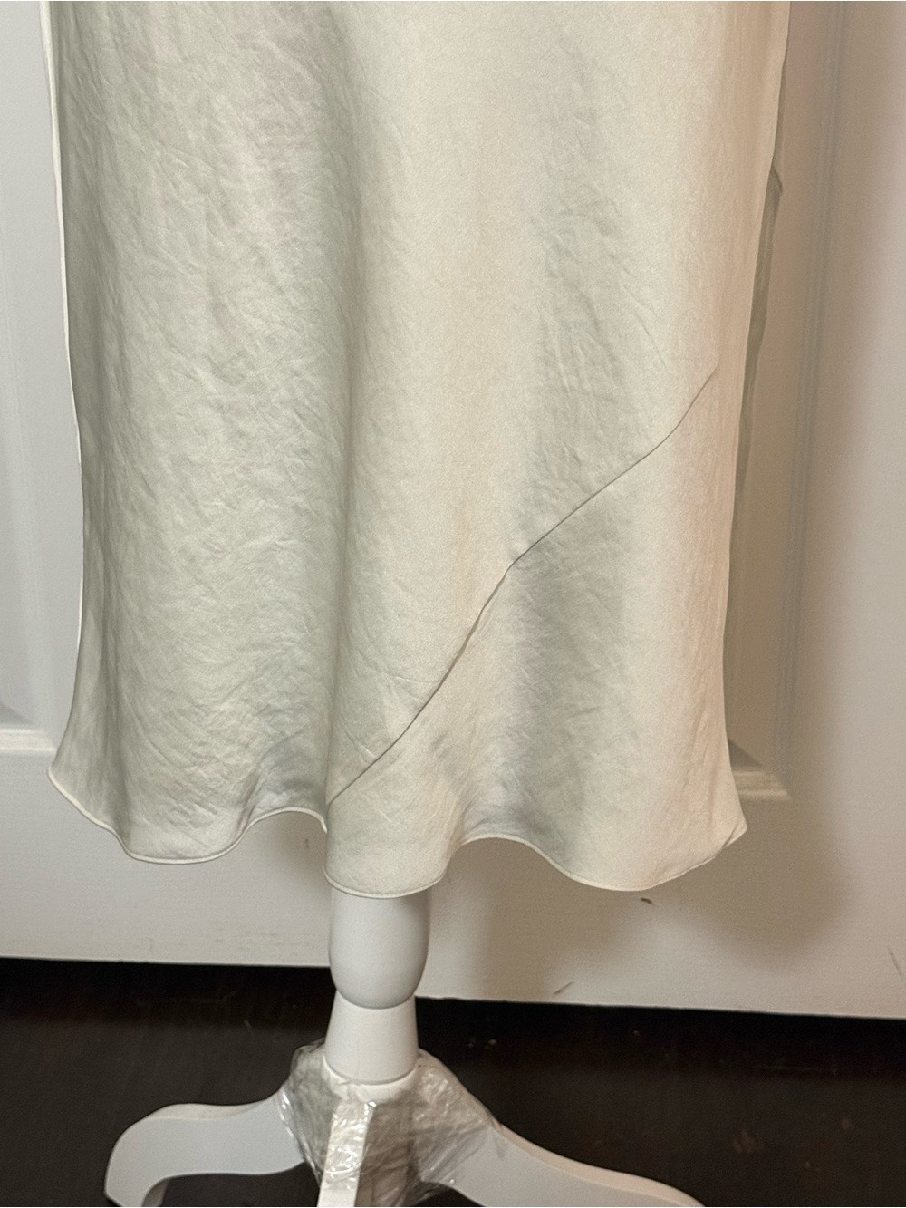 Aritzia Wilfred Ivory Satin Slip Midi Dress XXXL - Picture 8 of 13